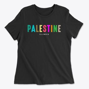 Palestine Illinois Color Pop Women's Cotton T-Shirt