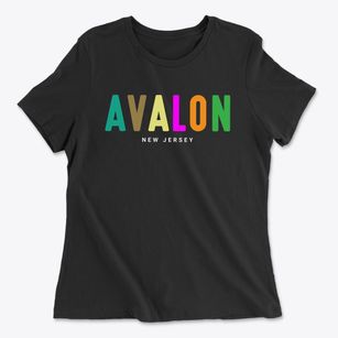 Avalon New Jersey Color Pop Women's Cotton T-Shirt