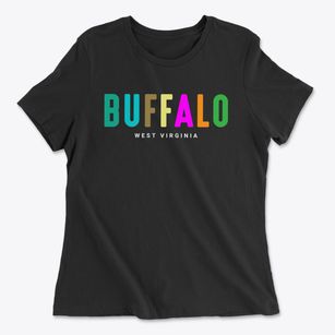Buffalo West Virginia Color Pop Women's Cotton T-Shirt