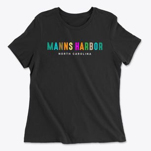 Manns Harbor North Carolina Color Pop Women's Cotton T-Shirt