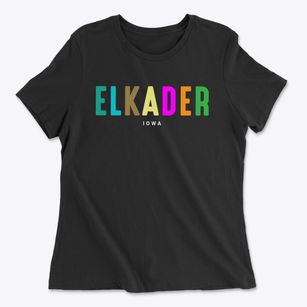 Elkader Iowa Color Pop Women's Cotton T-Shirt