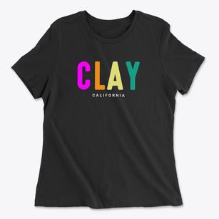 Clay California Color Pop Women's Cotton T-Shirt