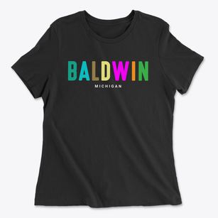 Baldwin Michigan Color Pop Women's Cotton T-Shirt