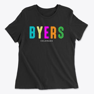 Byers Colorado Color Pop Women's Cotton T-Shirt