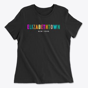 Elizabethtown New York Color Pop Women's Cotton T-Shirt