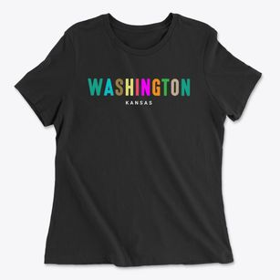 Washington Kansas Color Pop Women's Cotton T-Shirt