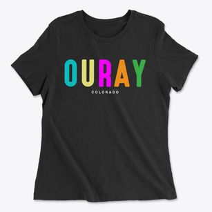 Ouray Colorado Color Pop Women's Cotton T-Shirt