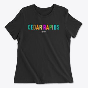 Cedar Rapids Iowa Color Pop Women's Cotton T-Shirt