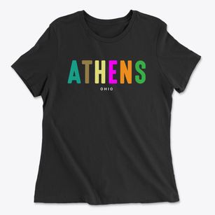 Athens Ohio Color Pop Women's Cotton T-Shirt