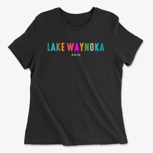 Lake Waynoka Ohio Color Pop Women's Cotton T-Shirt