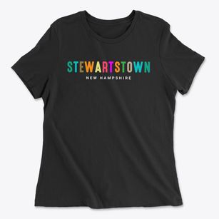 Stewartstown New Hampshire Color Pop Women's Cotton T-Shirt