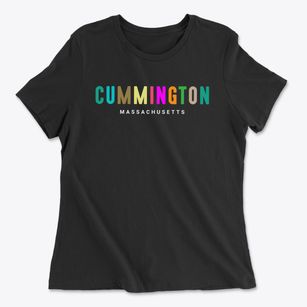 Cummington Massachusetts Color Pop Women's Cotton T-Shirt