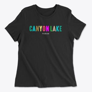 Canyon Lake Texas Color Pop Women's Cotton T-Shirt