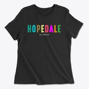 Hopedale Illinois Color Pop Women's Cotton T-Shirt