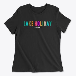 Lake Holiday Indiana Color Pop Women's Cotton T-Shirt