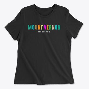 Mount Vernon Maryland Color Pop Women's Cotton T-Shirt