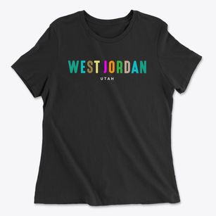 West Jordan Utah Color Pop Women's Cotton T-Shirt