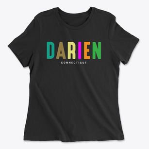 Darien Connecticut Color Pop Women's Cotton T-Shirt