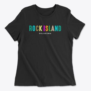 Rock Island Oklahoma Color Pop Women's Cotton T-Shirt
