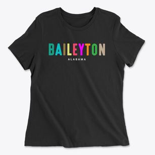 Baileyton Alabama Color Pop Women's Cotton T-Shirt