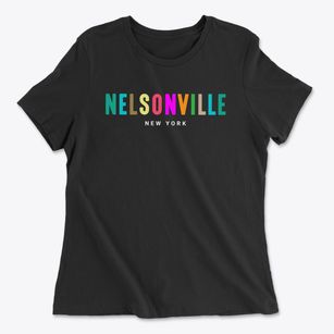 Nelsonville New York Color Pop Women's Cotton T-Shirt