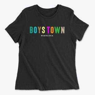 Boys Town Nebraska Color Pop Women's Cotton T-Shirt