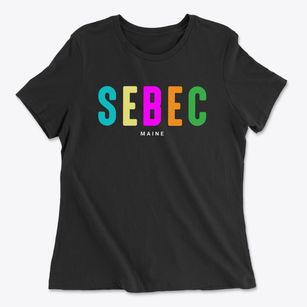 Sebec Maine Color Pop Women's Cotton T-Shirt