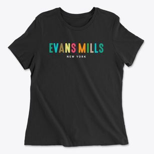 Evans Mills New York Color Pop Women's Cotton T-Shirt