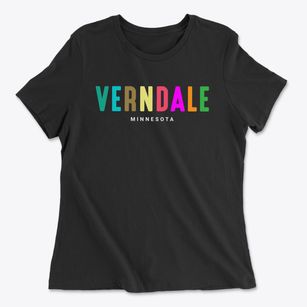 Verndale Minnesota Color Pop Women's Cotton T-Shirt