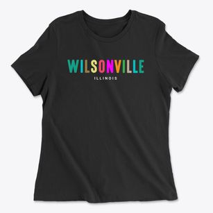 Wilsonville Illinois Color Pop Women's Cotton T-Shirt