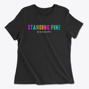 Standing Pine Mississippi Color Pop Women's Cotton T-Shirt