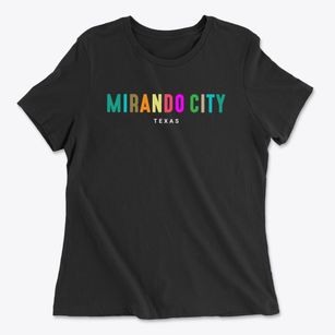 Mirando City Texas Color Pop Women's Cotton T-Shirt