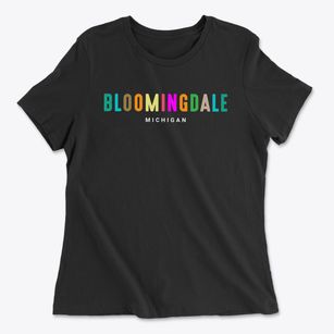 Bloomingdale Michigan Color Pop Women's Cotton T-Shirt