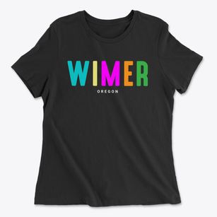 Wimer Oregon Color Pop Women's Cotton T-Shirt
