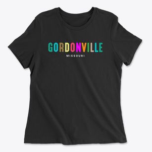 Gordonville Missouri Color Pop Women's Cotton T-Shirt