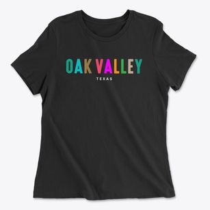Oak Valley Texas Color Pop Women's Cotton T-Shirt