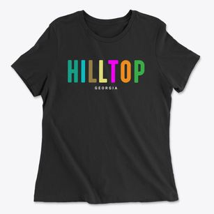 Hilltop Georgia Color Pop Women's Cotton T-Shirt