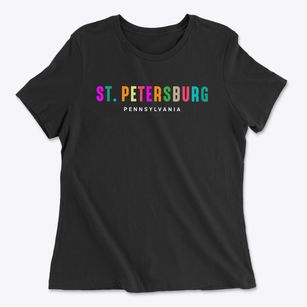 St. Petersburg Pennsylvania Color Pop Women's Cotton T-Shirt