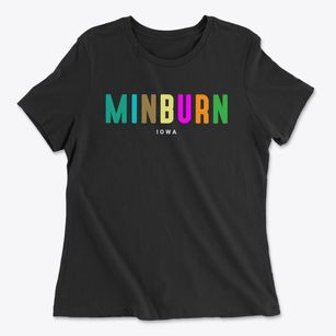 Minburn Iowa Color Pop Women's Cotton T-Shirt