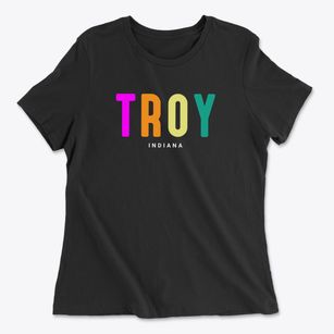 Troy Indiana Color Pop Women's Cotton T-Shirt