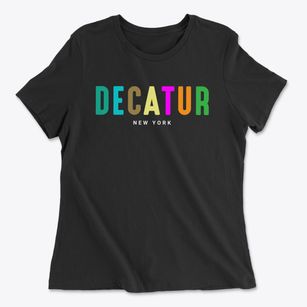 Decatur New York Color Pop Women's Cotton T-Shirt