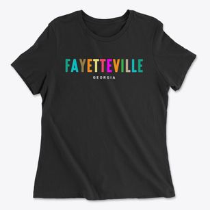 Fayetteville Georgia Color Pop Women's Cotton T-Shirt
