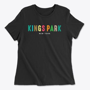 Kings Park New York Color Pop Women's Cotton T-Shirt