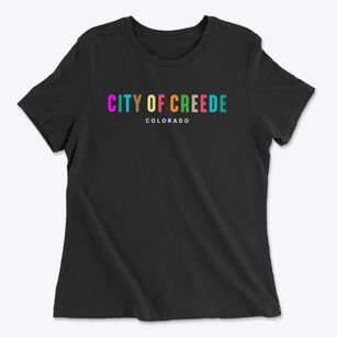 City Of Creede Colorado Color Pop Women's Cotton T-Shirt