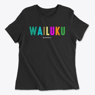 Wailuku Hawaii Color Pop Women's Cotton T-Shirt