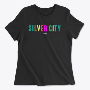 Silver City Iowa Color Pop Women's Cotton T-Shirt