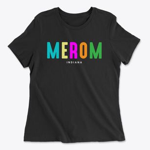 Merom Indiana Color Pop Women's Cotton T-Shirt