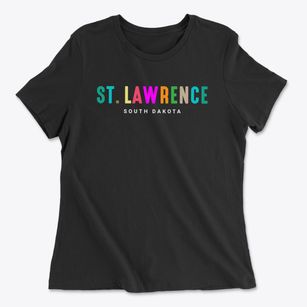 St. Lawrence South Dakota Color Pop Women's Cotton T-Shirt