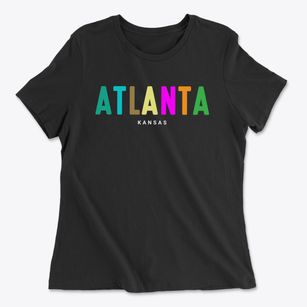 Atlanta Kansas Color Pop Women's Cotton T-Shirt