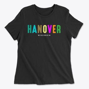 Hanover Wisconsin Color Pop Women's Cotton T-Shirt
